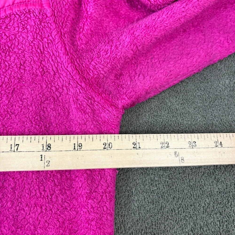 The North‎ Face Fleece Jacket Girls Size Large Pink Oso Hoodie Full Zip Hooded
